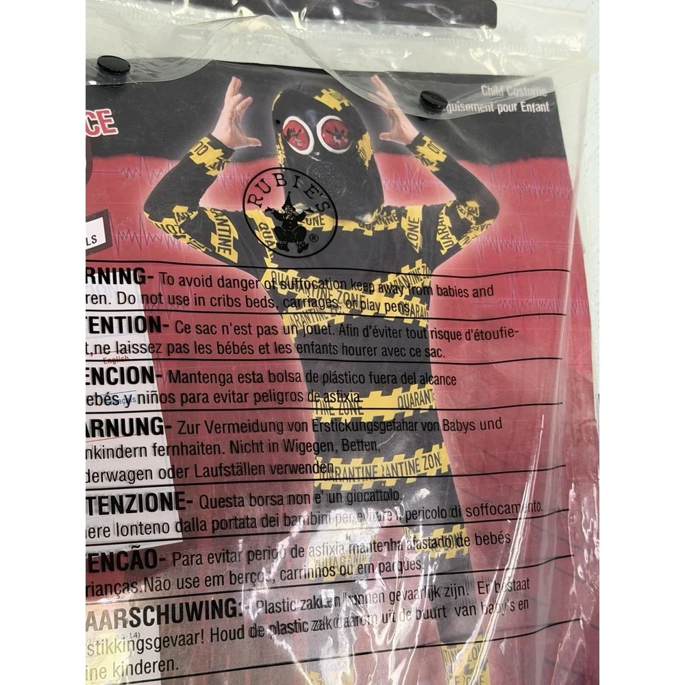 Rubie's Costumes Large Black Polyester Halloween Boy's Costume Large 10-12